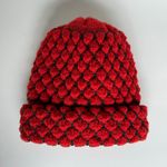 Women's Knitted Bennie Hat Red Photo 0