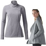 Lululemon Coast Wrap II Heathered Medium Grey Size 12 Normcore Quiet Luxury Photo 1