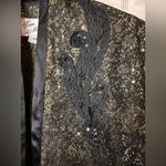 Tina di Martina Elegant Party Black and Gold Blazer Sequin Lace Size 14 Photo 2