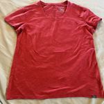 L.L.Bean  Women’s M Pullover Crew Neck Short Sleeve T Shirts Red And Green Photo 0
