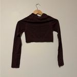 Gymshark  Maroon Long Sleeve Crop Top Photo 2