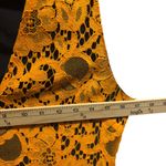MSGM Womens Orange Lace Sleeveless Dress Made In Italy Size 42 US M Photo 3