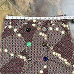 Ivy Jane  Geometric Print Button Embellished Pockets Skirt 4 Photo 3