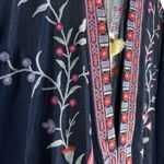 Johnny Was  Piper Shirt Tail Kimono Jacket Embroidery Denim Size XL Photo 8