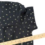 Leslie Fay Vintage‎ 90s  2 Piece Long Skirt Set Size 16 Floral Black Short Sleeve Photo 10