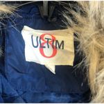 Ultim8 Navy faux fur collar Snake And rose appliqué bomber Jacket Juniors Sz S Blue Photo 6