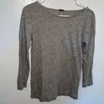 J.Crew  Boatneck Knit Top Gray Gold Studded Photo 1