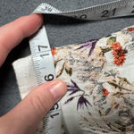 Eva Mendes New York & Company Trumpet Skirt Womens 14 Beige Floral Zip Mermaid Purple Photo 3