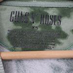 Guns N' Roses Americans Rock Band Sweatshirt Womens XS Green Gray Tie Dye Cotton Photo 1