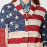 Ralph Lauren  USA American Flag Cardigan Knit Sweater Patriotic Americana XS Photo 2