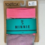 TOESOX Minnie Sport Toe Socks Gray & Pink Size Large 11 Photo 2