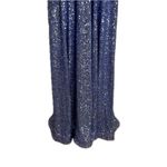 Jovani  sparkling blue Embellished Long Sleeve sheath Dress 25950 ladies size 16 Photo 7