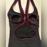 Speedo Women's One Piece Keyhole Racerback Moderate Cut Purple Swimsuit Size S Photo 5