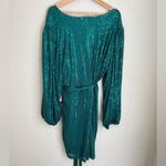 Ivy City Co Jagger Sequin Belted Dress NEW NWT Green Size 2X Photo 3