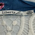 Liberty Love  open cardigan 3xl kimono crochet embroidered southwestern FLAWED Photo 5