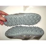 New Propet Onalee Mary Janes Comfort Womens 10 Gray Silver Shoes Adjustable Flat Photo 1