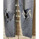 PacSun ‎ Size 25 Mom Jeans Button Fly Distressed Mid Rise Stone Wash Denim Boho Photo 3