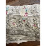 Emoressions Style Women’s Cream embroidered shift dress 100% silk size 4 Pink Photo 3