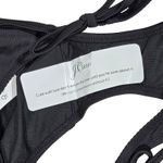J.Crew  Ribbed curved-waist cheeky string bikini bottom in Black M‎ NWT Photo 5