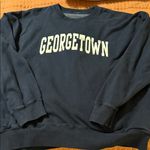 John Galt Brandy Melville Dark Blue Georgetown Sweatshirt Photo 0