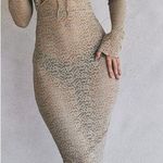 House Of CB  'Giovanna' Stone Floral Lace Maxi Dress NWOT‎ Size M Photo 0