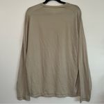 Zella  Women’s Long Sleeve Performance‎ Shirt Size L Beige Wool Blend Photo 5
