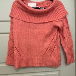 LC Lauren Conrad  Coral Cowl Neck Sweater Photo 0