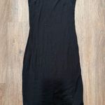 Good American  Black Sleeveless Bodycon Midi Dress Size 1 Fitted Casual Photo 0