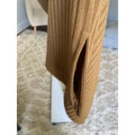 Nine West  Ribbed Knit Midi Dress Tank Camel S Preppy Minimalist Resort Neutral Photo 3