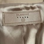 BLANK NYC REVOLVE x • vegan leather double breasted blazer murky waters sz M Photo 11