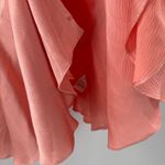 Free People  Scarlett Dress Size Small Mini Pink Peach Summer Button V-Neck NWT Photo 13