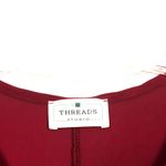 Painted Threads  Studio Scoop Neck Red Chiffon Top Size Small Photo 1