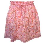 Abound  floral PaperBag mini Skirts pink SMALL Bohemian boho skirt Photo 3