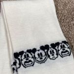 Disney Scarf Black White Mickey Mouse Christmas Long Winter Womens 60in Fringe Photo 9