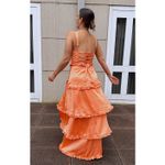 Show Me Your Mumu Lady Corset Floral Dress in Cantaloupe Luxe Satin XXL Photo 2