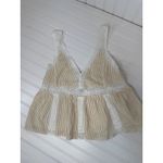 American Eagle NWT Neutral Lace Babydoll Tank - High Neck Blouse Bundle Size S Photo 3