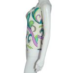 Apt. 9  Pastel Retro Floral Psychadelic Halter One Piece Swimsuit Size Large Photo 2