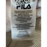 FILA Vintage  Cropped Sweatshirt White Pullover Long Sleeve Crew Neck Womans Sz S Photo 5