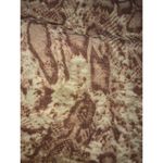 Michael Kors Caftan Top Tunic Size S/M Reptile Sheer Green Swim Cover Brown Ties Photo 2