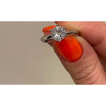 Boutique 2Ct Solitaire Platinum S925‎ Simulated Diamond Engagement Wedding Ring, Size 6 Photo 10