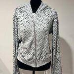 CHRLDR Knit Heart Zip Up Sweater Gray Photo 0