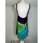Women’s Tie Dye Spaghetti Strap Dress/top MEDIUM Green Photo 3