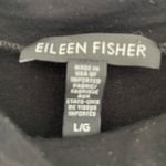 Eileen Fisher  Top Sleeveless Large Viscose Blend Mock Neck Black Solid Pullover Photo 3