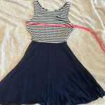 Maurice's Maurice’s blue and white striped tank top style a-line dress Photo 0