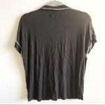 UGG  Top Addi Sleep Top Black with White Piping Button Front Sz M GUC Photo 10