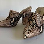 JustFab NEW JUST FAB Blush Snake Mule. Photo 3