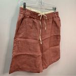 ZARA  NWT 100% Linen Bermuda Shorts Underwear Waist Pale Pink Size S ref 3187/712 Photo 5
