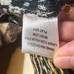 Skies Are Blue  Cream Navy Blue Long Cardigan Fringe Tribal Print Size Medium Photo 3