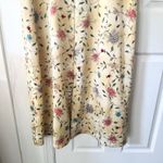 Natori Vintage Satin Yellow Floral Full Zip Sleepwear Kaftan Nightgown Small Photo 2