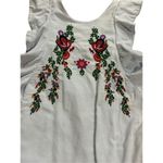 ZARA Floral Embroidered Light Blue Dress size M Photo 8